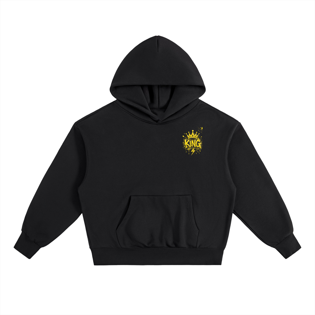 Essential Heavyweight Fleece Hoodie/ Design On Back