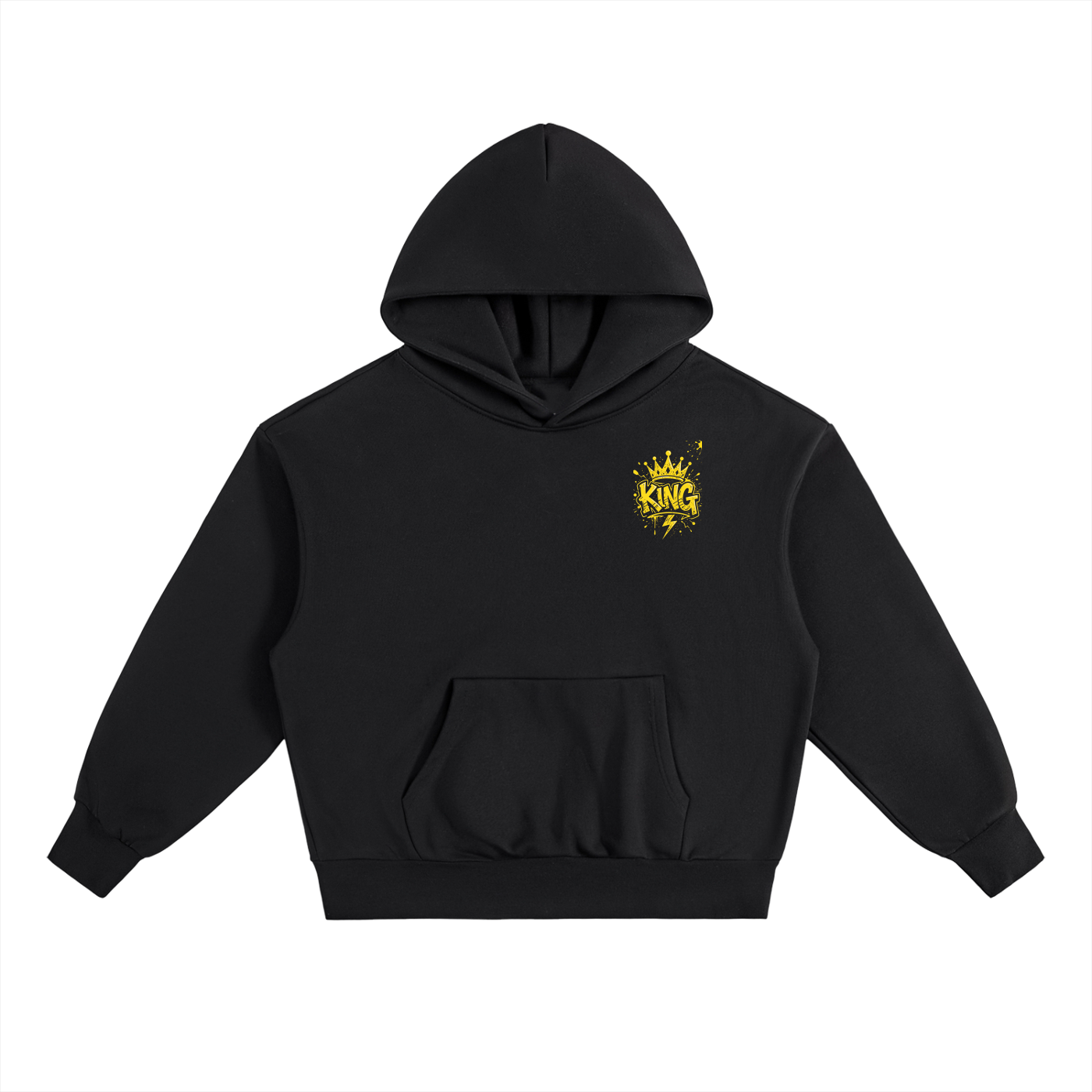 Essential Heavyweight Fleece Hoodie/ Design On Back