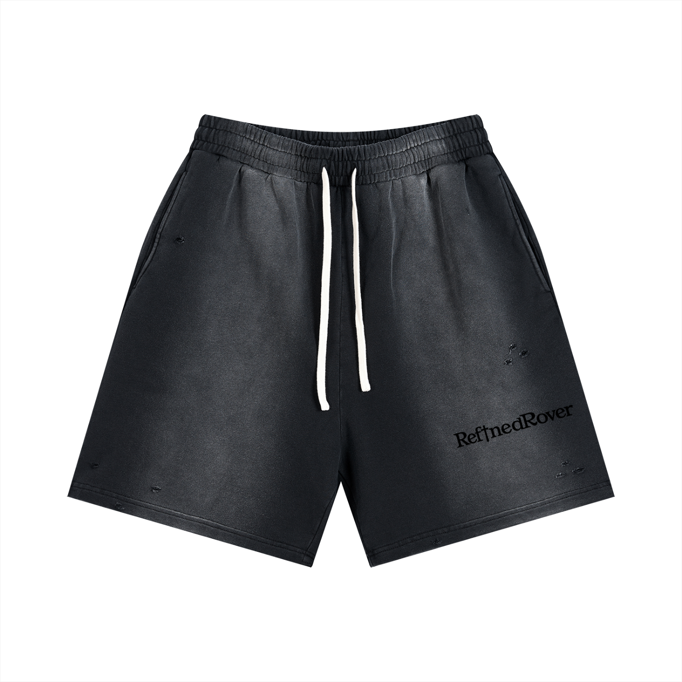 Sun Fade Distressed Shorts/Design On Back