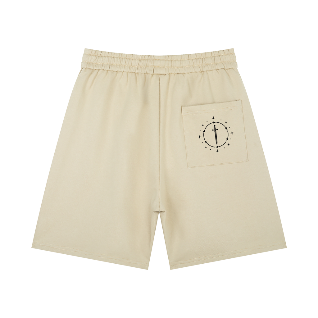 Men’s Loose Fit Drawstring Shorts/ Design On Back