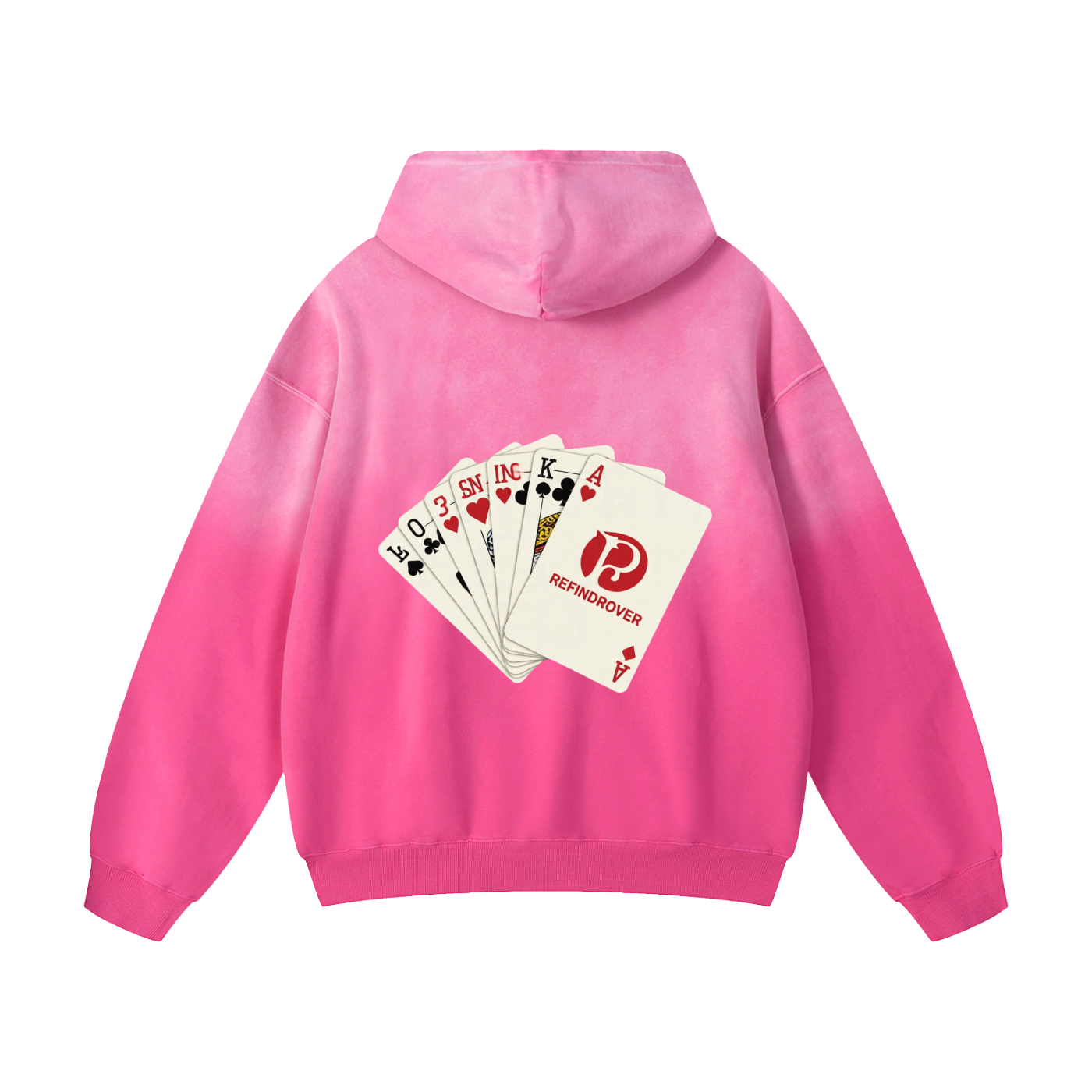 Heavyweight Sunfade Oversized Hoodie/ Design On Back