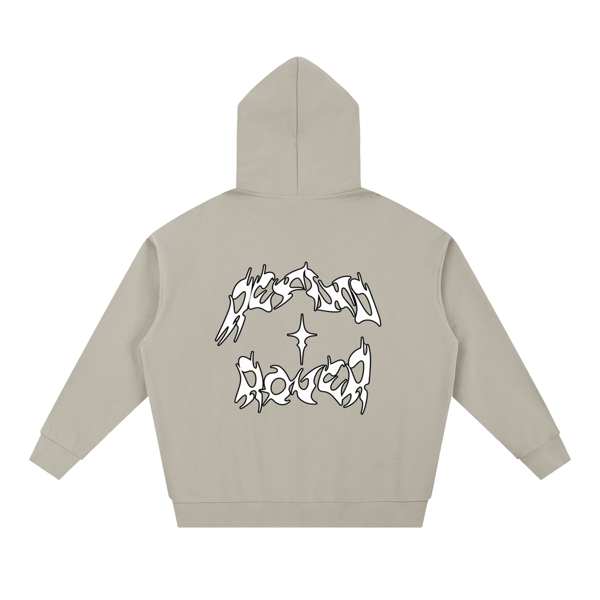 Design On Back / Essential Heavyweight Hoodie
