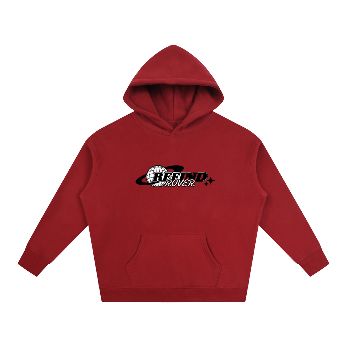 Design On Back / Oversize Fleeced Hoodie