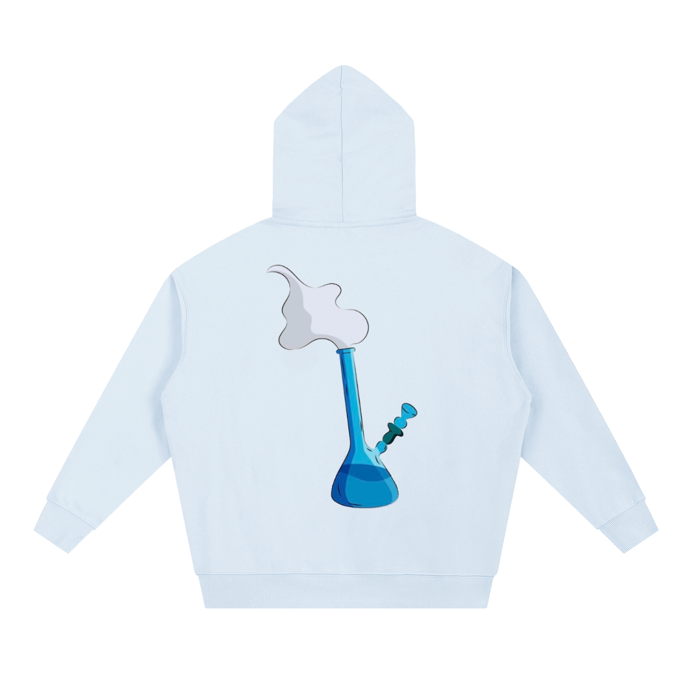 Rippabong, Design On Back, White / Essential Heavyweight Hoodie