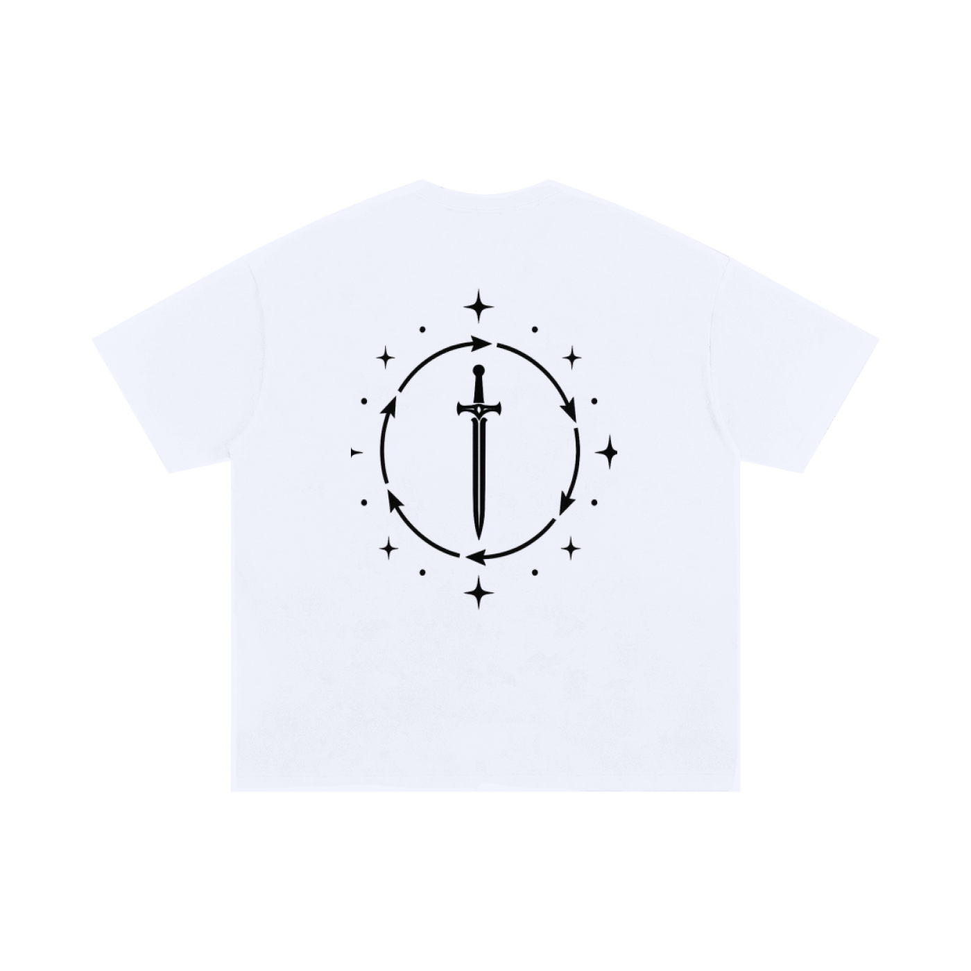 Unisex Oversized Cotton T-Shirt/Design On Back