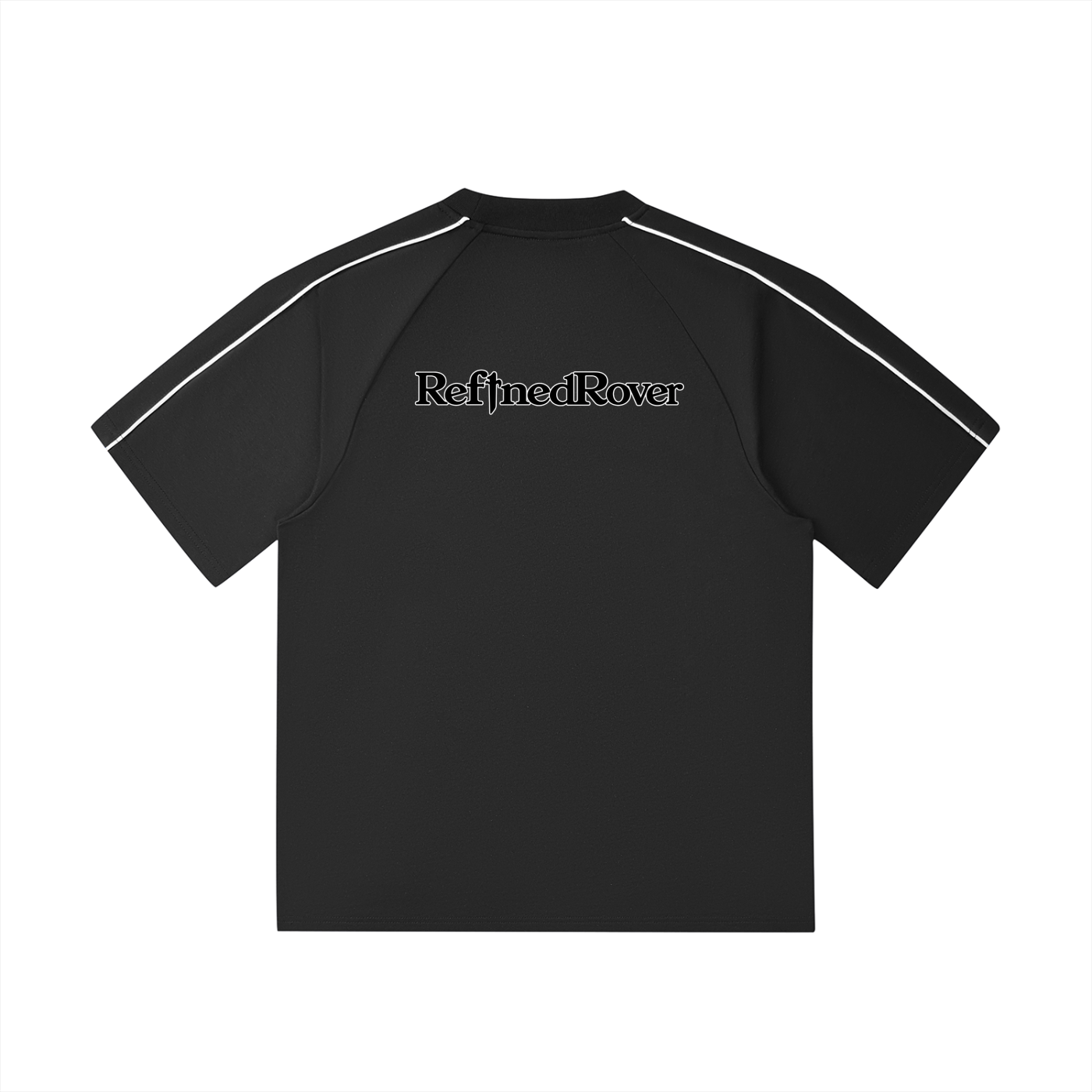 Contrast Stitch Raglan T-Shirt / Design On Back