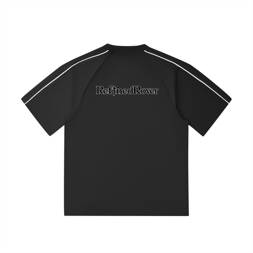 Contrast Stitch Raglan T-Shirt / Design On Back