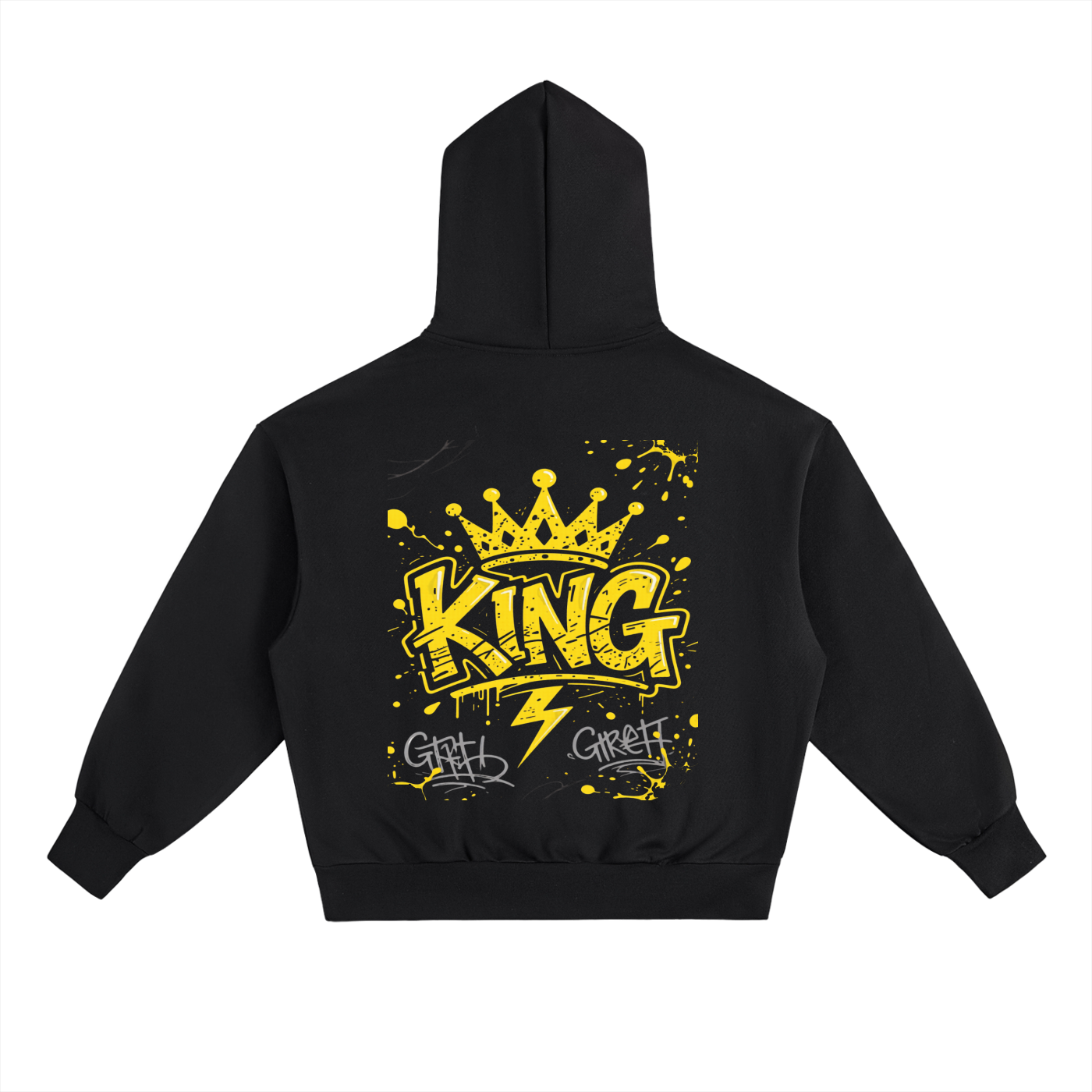 Essential Heavyweight Fleece Hoodie/ Design On Back