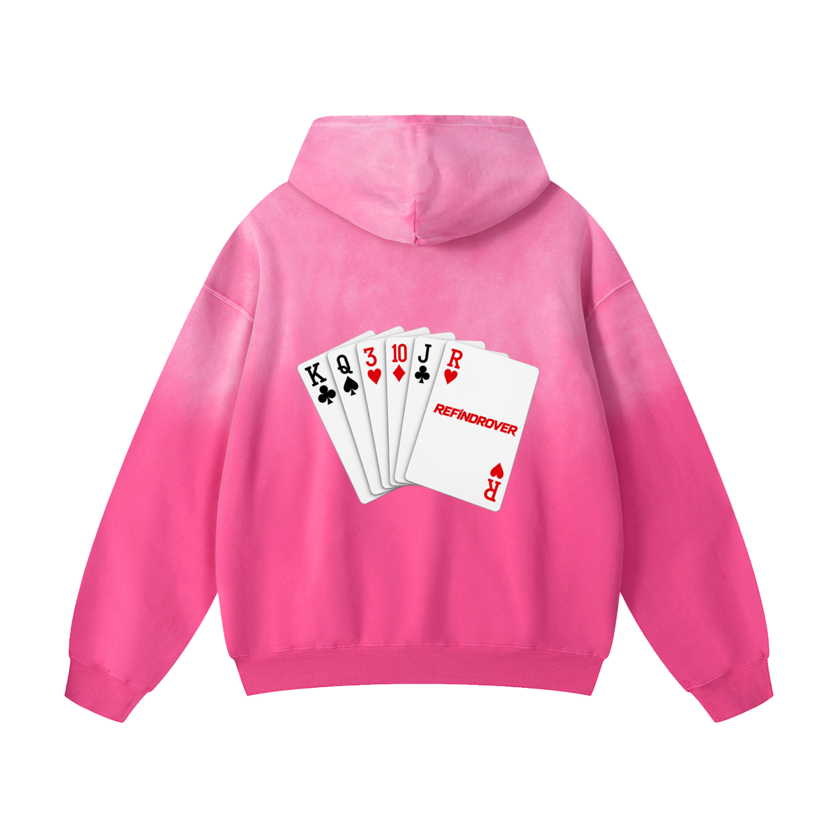 Heavyweight Sunfade Oversized Hoodie / Design On Back