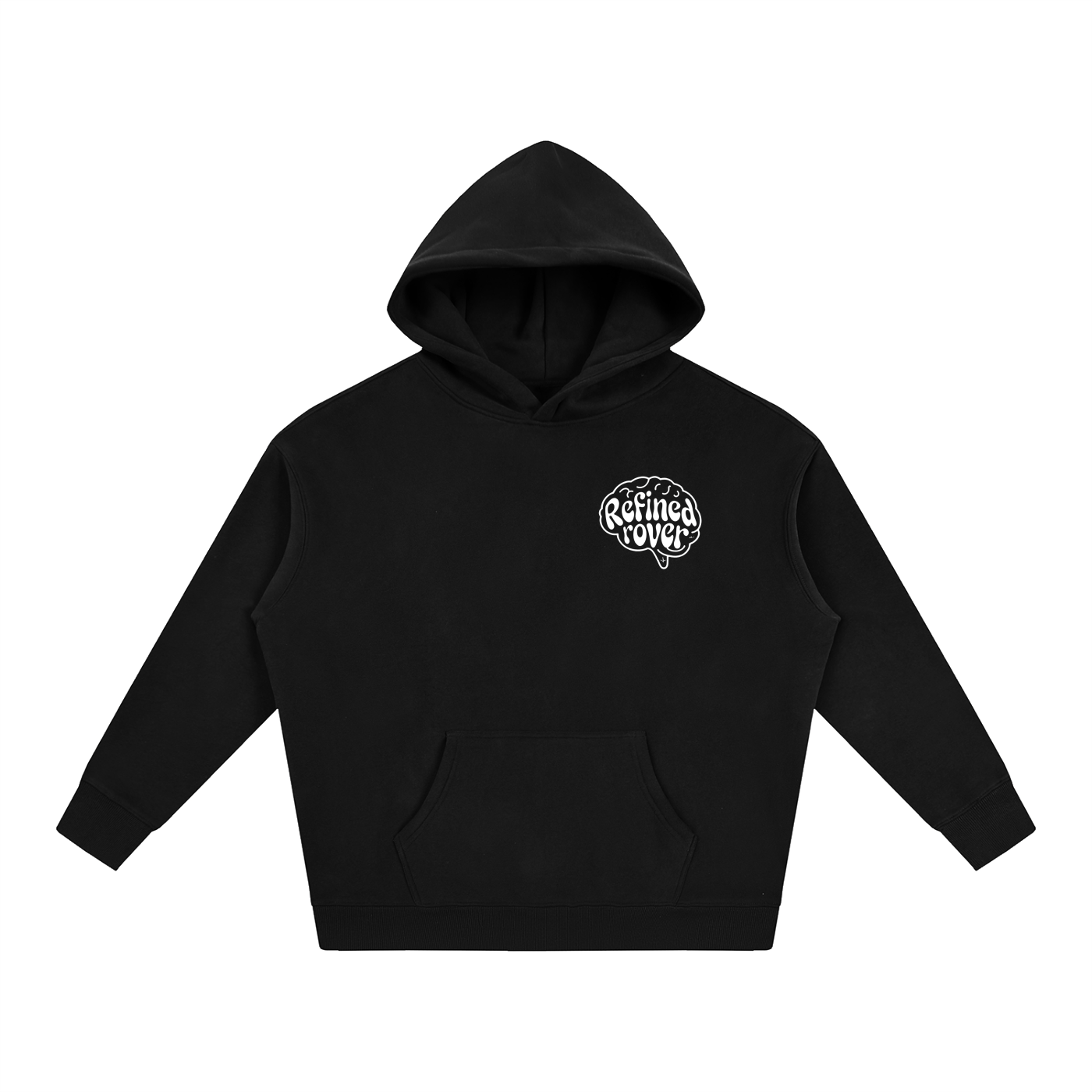 Oversize Fleeced Hoodie/ Design On Back