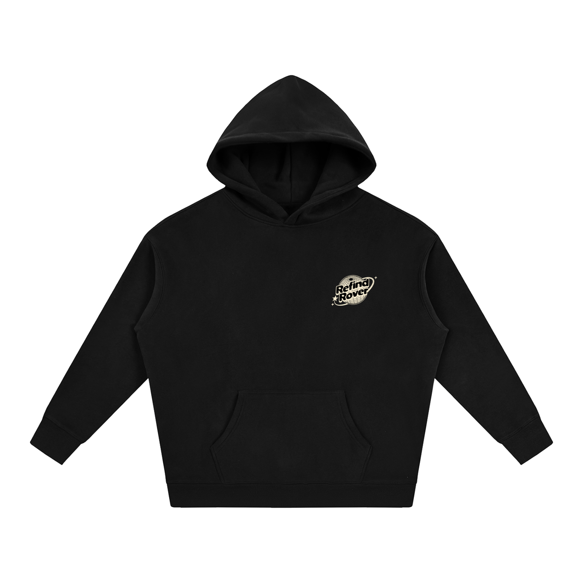 Design On Back / Oversize Fleeced Hoodie